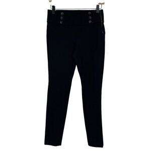 ZARA TRAFALUC Size M Black Stretch Rayon Ponte Knit Legging Collection Pant